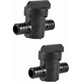 EFIELD Poly PPSU Barb Crimp Pex Valve 3/4" X3/4" Full Port Ball Valve, ASTM F2159 (Pack of 4) in Saudi Arabia