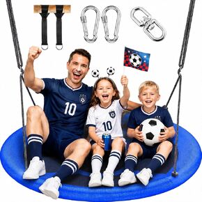ANAGOO 43 Inch Saucer Tree Swing 700lb Heavy Duty Outdoor Flying Seat Blue in Kuwait