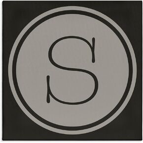 Stupell Industries Modern S الأولي المصعد مفتاح دائري الشكل قماش جدار الفن in Kuwait