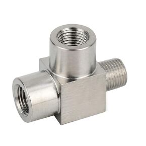 Metalwork 304 Stainless Steel Forged Pipe Fitting Street Tee Male Run Tee 3/4" NPT Male x 3/4" NPT Female x 3/4" NPT Female 2000psi, 1 Pc in Saudi Arabia
