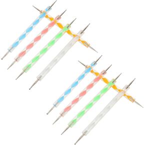 10pcs Double-Sided Ball Dotting Tools Set for Clay Pottery Embossing in Saudi Arabia