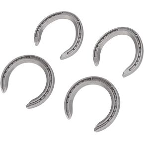 4 Pack Aluminium Alloy Horseshoes — Horse Riding Equipment Type 5 Racing Horseshoe Kit for Farrier Use (Type 5(8.3 X 8.3 X 3.5in)) in Kuwait