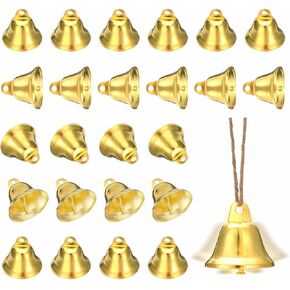 24 Pcs Craft Bells, Silver Small Brass Bells, Mini Vintage Jingle Bell in Saudi Arabia
