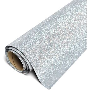 Siser Glitter 12"x5yd Roll (Silver, 15ft) in Kuwait