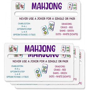 4 Pack Clear Acrylic American Mahjong Card Line Readers with Rule Reminders in Saudi Arabia