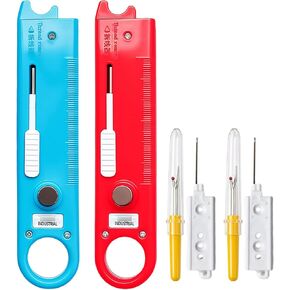 4-in-1 Needle Threader, 2026 Sewing Machine Needle Threader and Ripper，Blue in Kuwait