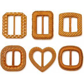 6PCS Scarf Ring Clasp, Retro Silk Scarf Holder Clips, Woven-Look Plastic Waist Cinch Buckles for T-Shirts, Dresses, Belts Strap and Garment Tie Up Corner Knotted Decor in Kuwait
