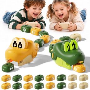 RC Snake Eating Toys For Kids 6-12, 16 Magnetic Rail Train Blocks (2pcs) in Kuwait