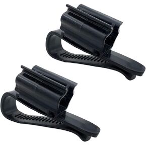 2Pcs Fish Tank Mounting Clip, Adjustable Water Pipe Hose Holder for 0.31"-0.62" Diameter Aquarium Tube, Aquarium Air Pump Accessories (Black) in Kuwait