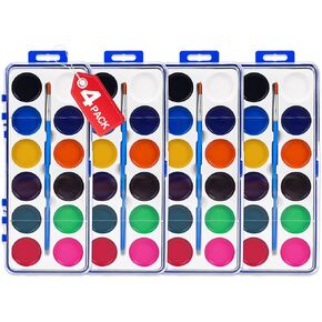 FUMILE 4 Pack Watercolor Paint Set, Washable Non-Toxic Water Colors for Kid in Saudi Arabia