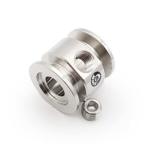 Adaptive Tee shape fitting for KF SO-KF NW QF flange to FNPT center port (KF25 x 1/4" FNPT) in Saudi Arabia