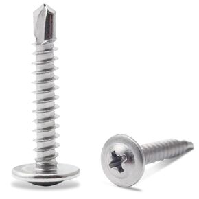 (150pcs) #8 x 1" 410 Stainless Steel Self Tapping Screws for Metal Plastic & Wood, Phillips Drive Modified Truss Head, High Strength Sheet Metal Screws (#8 × 1") in Saudi Arabia