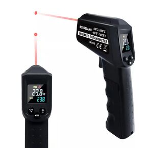 Ahosoutly Infrared Thermometer Temperature Gun - 58 ℉~1022 ℉ (- 50 ℃~550 ℃) Non-Contact Real-time Reading Digital Color Screen for Cooking, Barbecue, HVAC, Engine (NOT for Humans) in Saudi Arabia