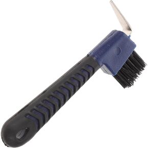 Horse Hoof Pick Brush with Rubberized Grip Handle, Dual-Function in Kuwait