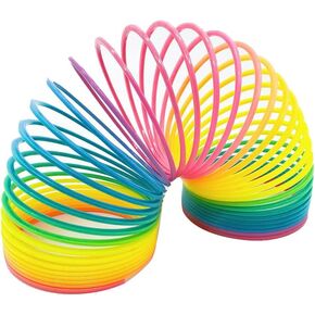 4.2 Inch Giant Sequin Color Rainbow Coil Spring Toy,Classic Magic Spring Decompression Toys,Stair Toys for Children in Kuwait