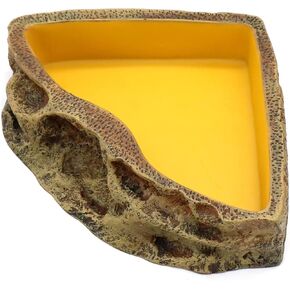 Reptile Feeder Resin Bowl Amphibian Reptile Bowl for Lizard Gecko Bearded Dragon Turtle in Saudi Arabia