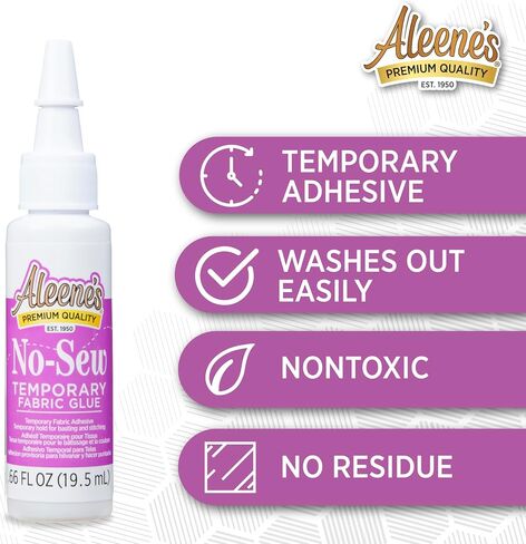 Aleene's Tacky Pack Fabric Glue, 5pk, 0.66 Fl Oz, Clear (25114) in Saudi Arabia
