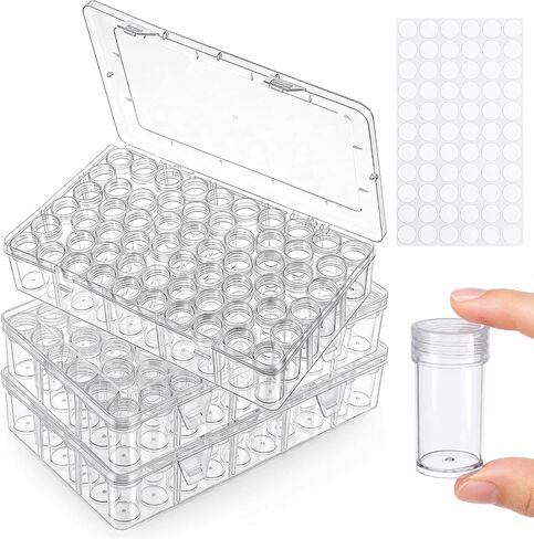 3 Pack 60 Grid Bead Storage Organizer Container Box for Jewelry Craft in Kuwait