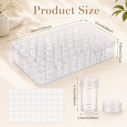3 Pack 60 Grid Bead Storage Organizer Container Box for Jewelry Craft in Kuwait
