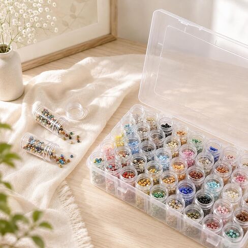 3 Pack 60 Grid Bead Storage Organizer Container Box for Jewelry Craft in Kuwait