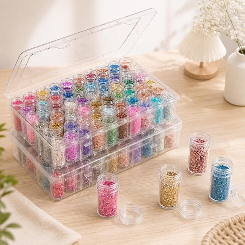 3 Pack 60 Grid Bead Storage Organizer Container Box for Jewelry Craft in Kuwait