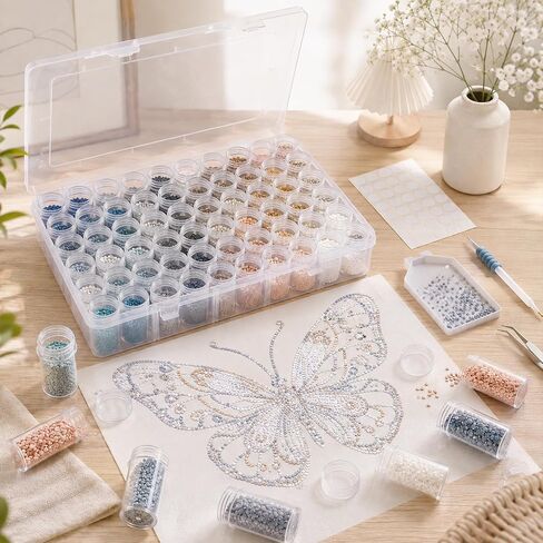 3 Pack 60 Grid Bead Storage Organizer Container Box for Jewelry Craft in Kuwait
