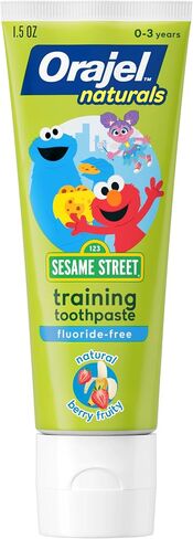 Orajel Kids Elmo Training Toothpaste Fluoride-Free; #1 Pediatrician Recommended Fluoride-Free Toothpaste*, 1.5oz Tube in Saudi Arabia
