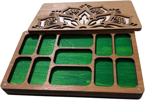 Wooden Bead Board 2-Layer Beading Tray with Magnetic Lid in Kuwait