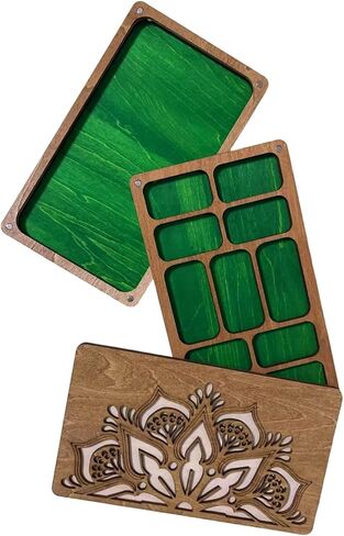 Wooden Bead Board 2-Layer Beading Tray with Magnetic Lid in Kuwait