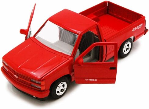 MotorMax 1/24 Scale Metal Model 73203 - 1992 Chevrolet 454 SSS Pickup - Red by Motormax in Kuwait