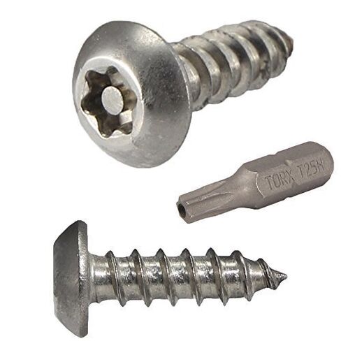 #14 x 1-1/2" Button Head Torx Security Sheet Metal Screws Stainless Steel Tamper Resistant, Qty 10 Number 14 Size x 1-1/2" Length by Fastenere in Saudi Arabia