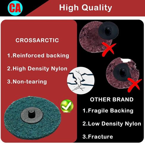 31Pcs 3" Surface Conditioning Disc, Quick Change Sanding Discs with 1/4" Shank Holder for Die Grinder Prep Strip Grind Polish Finish Burr Rust Paint Removal in Kuwait
