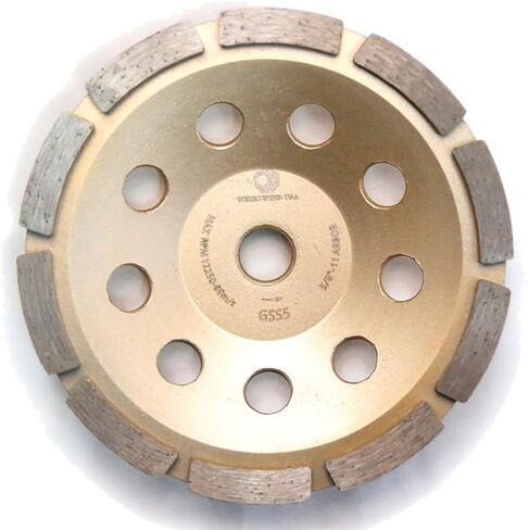4 Inch Concrete Diamond Grinding Wheel for Angle Grinder for Polishing and Cleaning Stone Concrete Surface, Cement, Marble, Granite with 5/8-Inch 11mm Thread(4"-GSS) in Kuwait