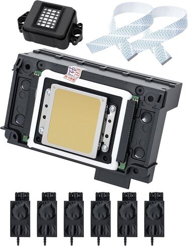 XP600 Printhead Replacement, Print Head for Epson XP600 XP601 XP510 UV & DTF Printer, High-Precision Inkjet with 2pcs 29Pin Flexible Flat Cable, 6pcs Ink Damper 4mm*3mm Tube, 1pcs Capping Top Station in Kuwait