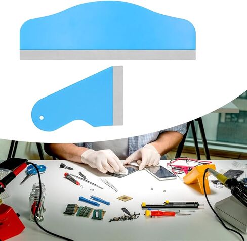 2 Pcs Universal Hydrogel Film Sticking Scraper Air Bubble Remover Multi-purpose Film Squeegee Cellphone Film Scraper for Phone Computer Tablet Screen Protector Film Scratchproof Scraping Tool in Saudi Arabia
