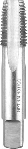 LWCUSNJ 1/4 بوصة - 18 NPT Pipe Tap، 1pc M2 NPT مدبب Pipe Thread Tap، يستخدم للنقر على الآلات التقليدية أو النقر باستخدام الحاسب الآلي، يمكن الاستفادة من الفولاذ والفولاذ المقاوم للصدأ in Kuwait