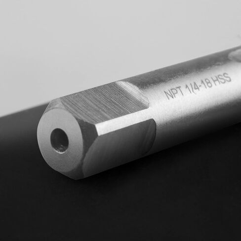 LWCUSNJ 1/4 بوصة - 18 NPT Pipe Tap، 1pc M2 NPT مدبب Pipe Thread Tap، يستخدم للنقر على الآلات التقليدية أو النقر باستخدام الحاسب الآلي، يمكن الاستفادة من الفولاذ والفولاذ المقاوم للصدأ in Kuwait
