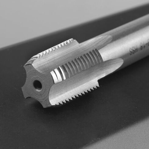 LWCUSNJ 1/4 بوصة - 18 NPT Pipe Tap، 1pc M2 NPT مدبب Pipe Thread Tap، يستخدم للنقر على الآلات التقليدية أو النقر باستخدام الحاسب الآلي، يمكن الاستفادة من الفولاذ والفولاذ المقاوم للصدأ in Kuwait