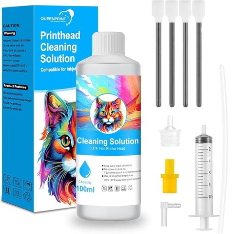DTF Moisturizing Liquid 100ml - Printhead Moisturizer Solution for Daily Maintenance, Prevent Clogging & Extend Printhead Life - Easy to Use DTF Moisturizer Fluid Compatible with DTF Printers in Saudi Arabia