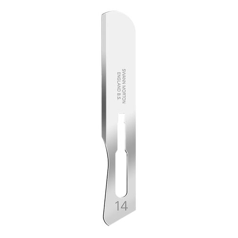 Swann-Morton #14 Sterile Surgical Blades, Carbon Steel [individually packed, box of 100] in Kuwait