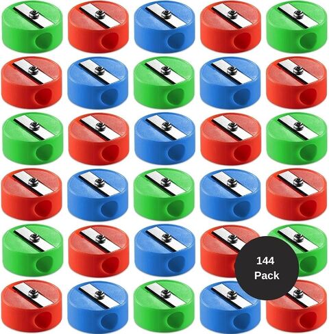 Mini Pencil Sharpeners (144-Pack) Pocket Handheld Colored Pencil Sharpeners in Kuwait