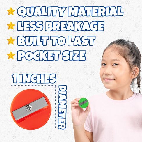 Mini Pencil Sharpeners (144-Pack) Pocket Handheld Colored Pencil Sharpeners in Kuwait