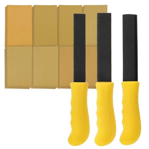 Dura-Gold Sanding Stick Kit with Ergo Handle Yellow Flat with 40 sheet Sandpaper Starter Kit in Saudi Arabia