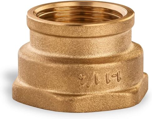 Pipe Fitting Coupling 3/4" Female x 1 ¼" Female Brass Coupling Brass Pipe Fittings in Saudi Arabia