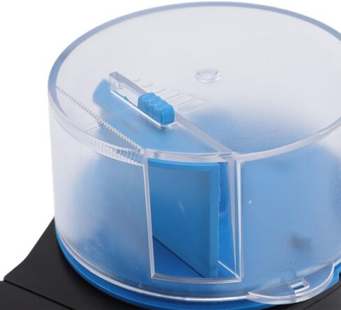 Blue ABS Automatic Fish Feeder Smart Electric Auto Two Food Dispenser Containers Feeder Fish Tank Accessories in Saudi Arabia
