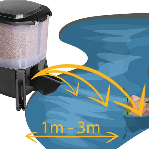 SunSun Grech Automatic Solar Pond Feeder – Programmable Fish Food Dispenser for Outdoor Ponds, 6L Pellet Capacity, Precise Feeding Control, Solar-Powered, CFF-206 in Kuwait