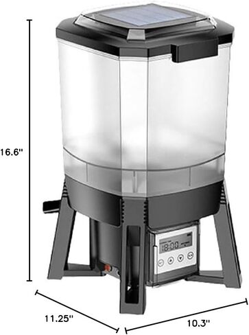 SunSun Grech Automatic Solar Pond Feeder – Programmable Fish Food Dispenser for Outdoor Ponds, 6L Pellet Capacity, Precise Feeding Control, Solar-Powered, CFF-206 in Kuwait