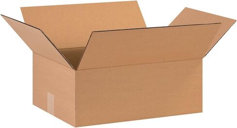 AVIDITI 16 x 12 x 6 Corrugated Cardboard Boxes, Flat 16"L x 12"W x 6"H, Pack of 25 | Shipping, Packaging, Moving, Storage Box for Home or Business, Strong Wholesale Bulk Boxes in Kuwait