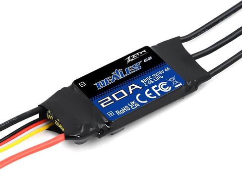 ZTW Beatles G2 Brushless 50A ESC 2-4S for Fixed-Wing RC Airplanes in Kuwait