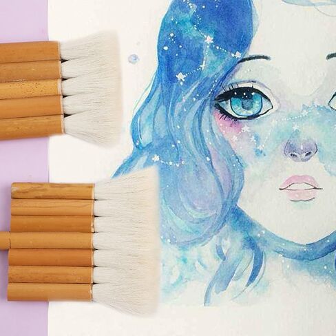 Professional Hake Brush for Watercolor Hake Art Paintbrushes Blender Brushes Sheep Hair Brushes for Pottery Painting in Kuwait